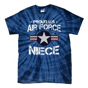 Us Air Force Proud Niece Proud Air Force Niece Veteran Day Tie-Dye T-Shirt