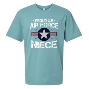 Us Air Force Proud Niece Proud Air Force Niece Veteran Day Sueded Cloud Jersey T-Shirt