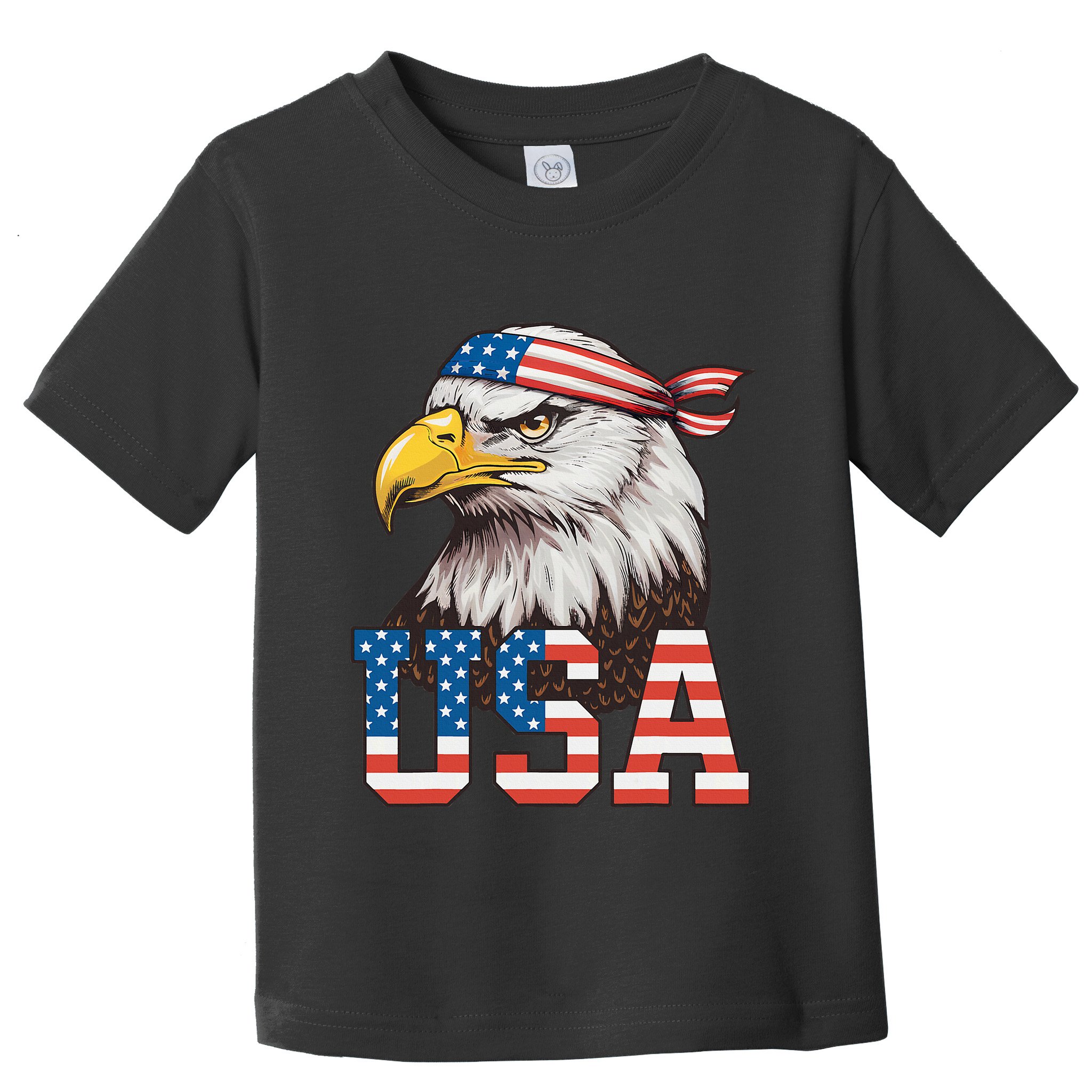Usa American Flag Women Bald Eagle Patriotic Toddler T-Shirt