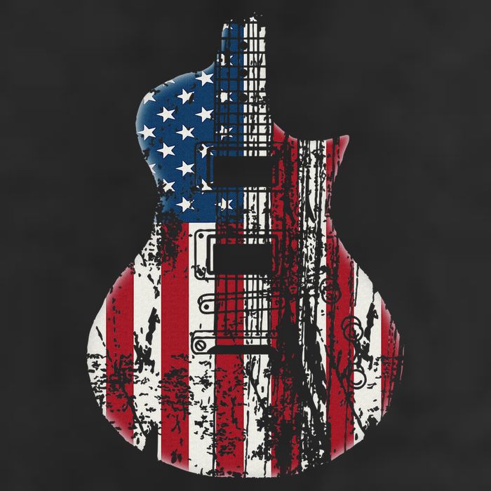 Us American Flag Guitar Musician Distressed Guitars Vintage Tumbler