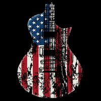 Us American Flag Guitar Musician Distressed Guitars Vintage Visor