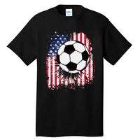 Usa American Flagc4th Of July Patriotic Tall T-Shirt