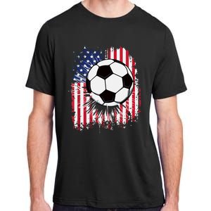 Usa American Flagc4th Of July Patriotic Adult ChromaSoft Performance T-Shirt