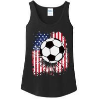 Usa American Flagc4th Of July Patriotic Ladies Essential Tank