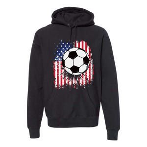 Usa American Flagc4th Of July Patriotic Premium Hoodie