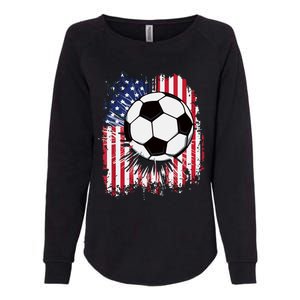 Usa American Flagc4th Of July Patriotic Womens California Wash Sweatshirt