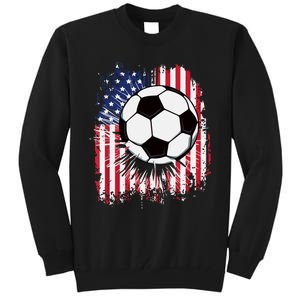 Usa American Flagc4th Of July Patriotic Tall Sweatshirt