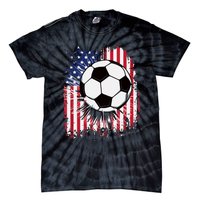 Usa American Flagc4th Of July Patriotic Tie-Dye T-Shirt