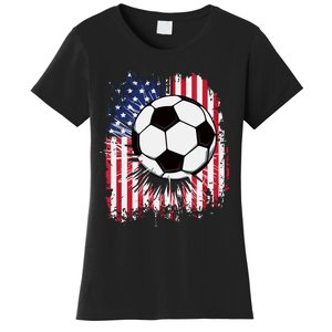 Usa American Flagc4th Of July Patriotic Women's T-Shirt