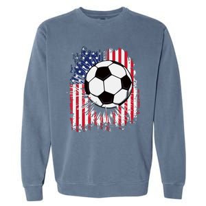 Usa American Flagc4th Of July Patriotic Garment-Dyed Sweatshirt