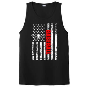 Us American Flag Baseball Patriotic Baseball Gift PosiCharge Competitor Tank