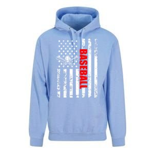 Us American Flag Baseball Patriotic Baseball Gift Unisex Surf Hoodie