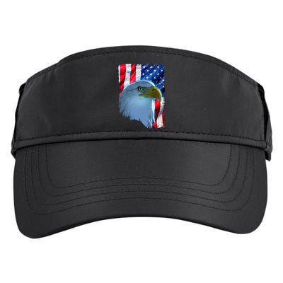 USA American Flag Eagle Distressed Style Adult Drive Performance Visor