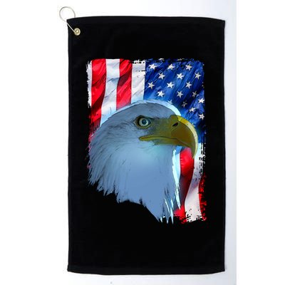 USA American Flag Eagle Distressed Style Golf Towel