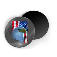 USA American Flag Eagle Distressed Style Magnet