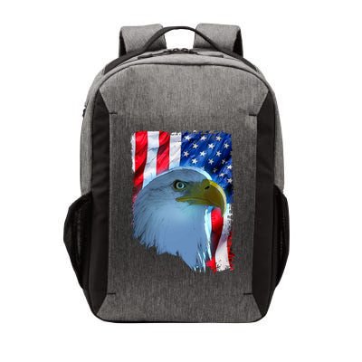 USA American Flag Eagle Distressed Style Vector Backpack