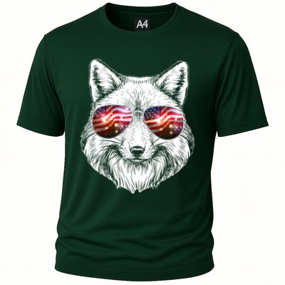 USA American Flag Fireworks Fox Performance Shirt
