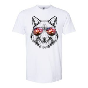 USA American Flag Fireworks Fox Softstyle CVC T-Shirt