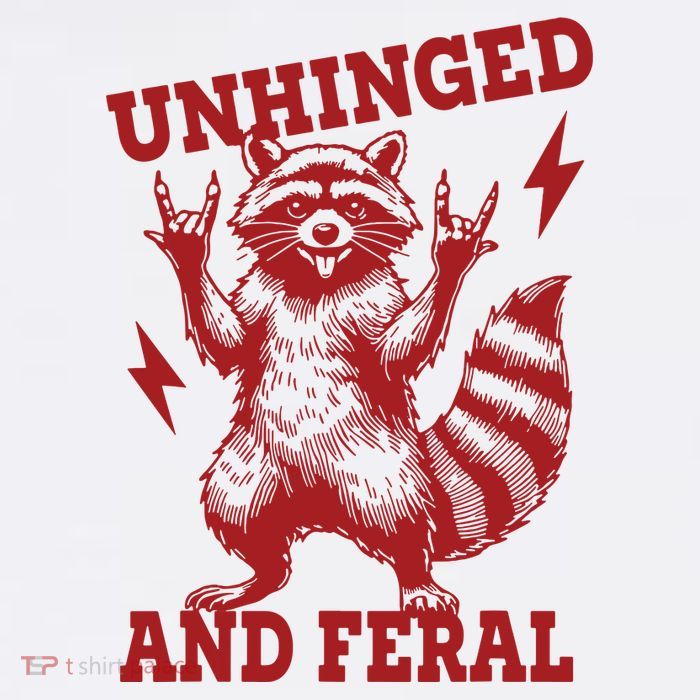 Unhinged And Feral Raccoon Mousepad