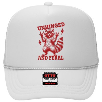Unhinged And Feral Raccoon Trucker Hat