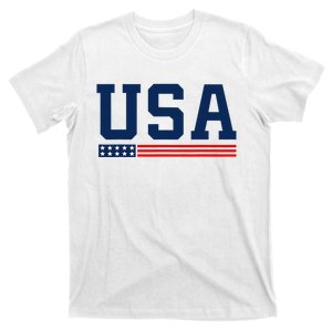 Usa American Flag 4th Of July Proud American T-Shirt