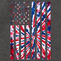 USA American Flag Red White Blue Tie Dye Vector Backpack
