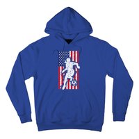 Usa American Flag Soccer Player Gift Graphic Funny Gift Hoodie