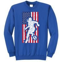 Usa American Flag Soccer Player Gift Graphic Funny Gift Sweatshirt