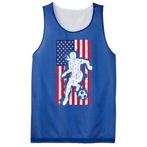 Usa American Flag Soccer Player Gift Graphic Funny Gift Mesh Reversible Basketball Jersey Tank