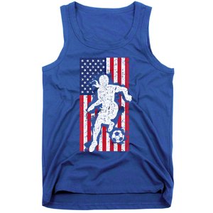 Usa American Flag Soccer Player Gift Graphic Funny Gift Tank Top