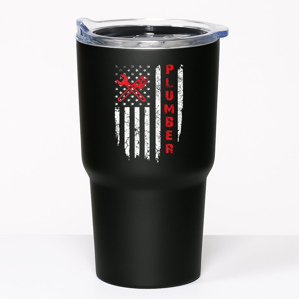 Usa American Flag Plumber Women Plumbers Patriotic Tumbler