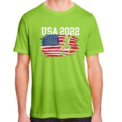 USA American Flag Soccer Tournament Adult ChromaSoft Performance T-Shirt