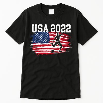 USA American Flag Soccer Tournament Tall T-Shirt