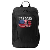 USA American Flag Soccer Tournament City Backpack