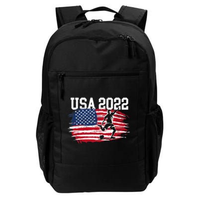 USA American Flag Soccer Tournament Daily Commute Backpack