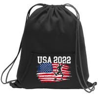 USA American Flag Soccer Tournament Sweatshirt Cinch Pack Bag