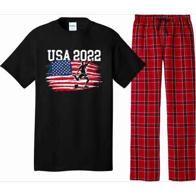 USA American Flag Soccer Tournament Pajama Set