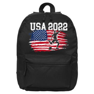 USA American Flag Soccer Tournament 16 in Basic Backpack