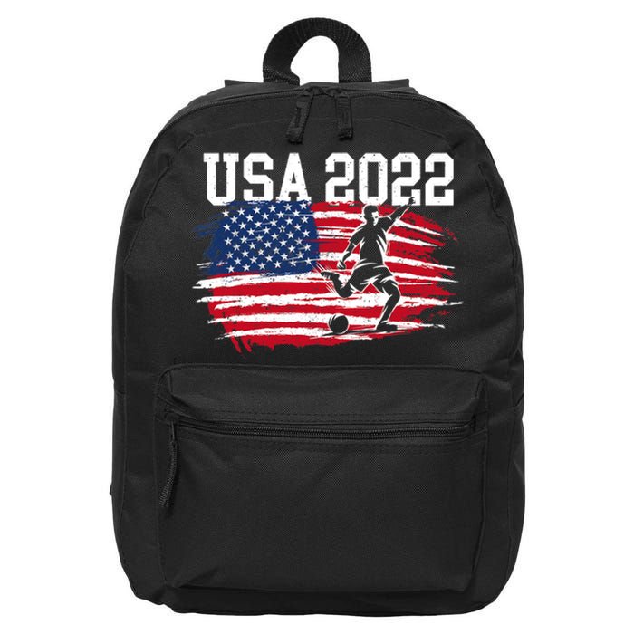 USA American Flag Soccer Tournament 16 in Basic Backpack