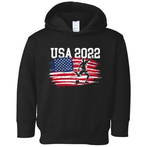 USA American Flag Soccer Tournament Toddler Hoodie