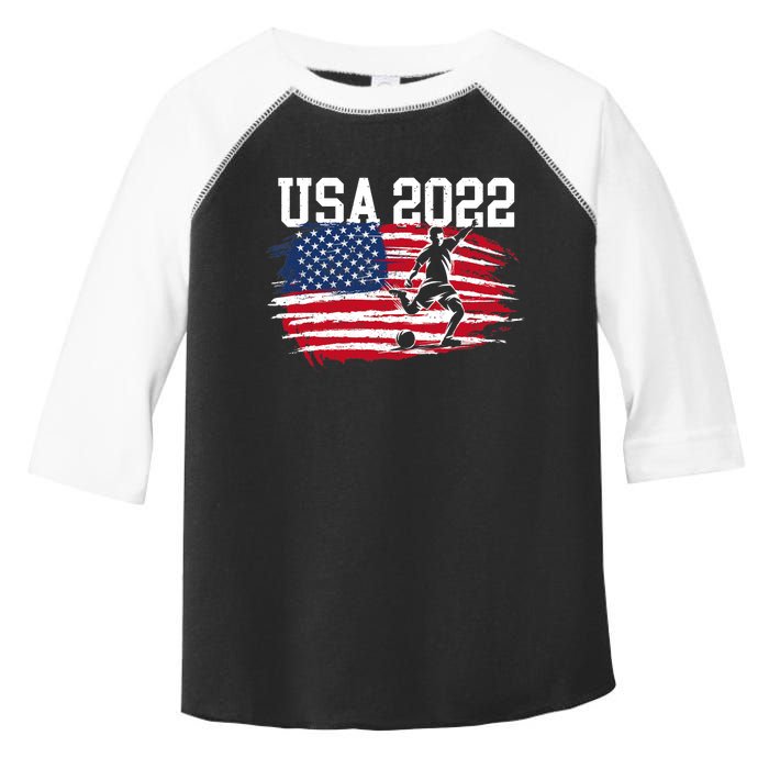 USA American Flag Soccer Tournament Toddler Fine Jersey T-Shirt