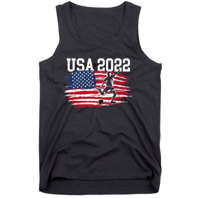 USA American Flag Soccer Tournament Tank Top