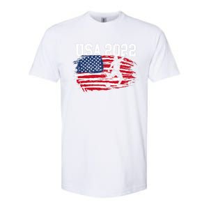 USA American Flag Soccer Tournament Softstyle CVC T-Shirt