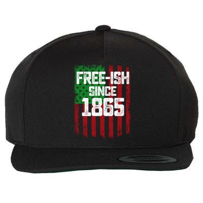 Usa American Flag Juneteenth June 19 1865 Black History Blm Gift Wool Snapback Cap