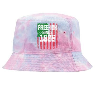 Usa American Flag Juneteenth June 19 1865 Black History Blm Gift Tie-Dyed Bucket Hat