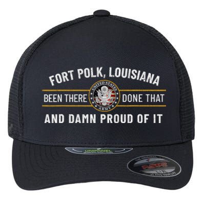 U.S A.R.M.Y Fort Polk Tigerland Louisiana Alumni Retro Gift Flexfit Unipanel Trucker Cap