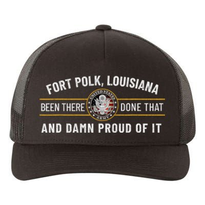 U.S A.R.M.Y Fort Polk Tigerland Louisiana Alumni Retro Gift Yupoong Adult 5-Panel Trucker Hat