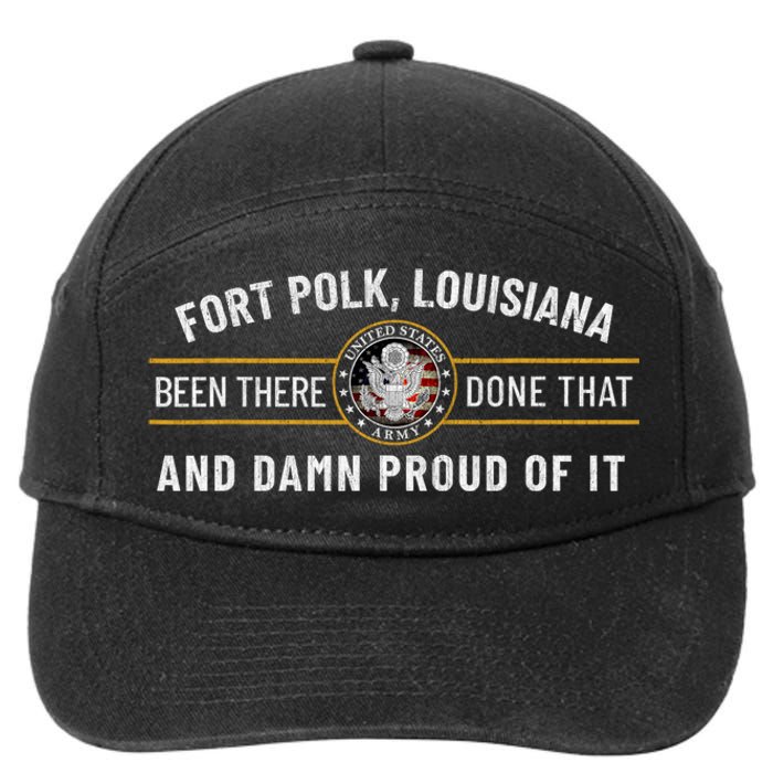 U.S A.R.M.Y Fort Polk Tigerland Louisiana Alumni Retro Gift 7-Panel Snapback Hat