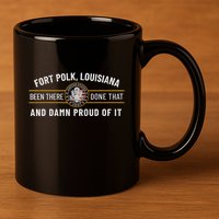 U.S A.R.M.Y Fort Polk Tigerland Louisiana Alumni Retro Gift 11oz C Handle Ceramic Mug