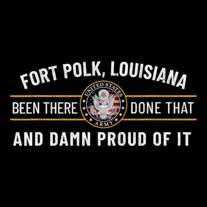U.S A.R.M.Y Fort Polk Tigerland Louisiana Alumni Retro Gift Drawstring Bag